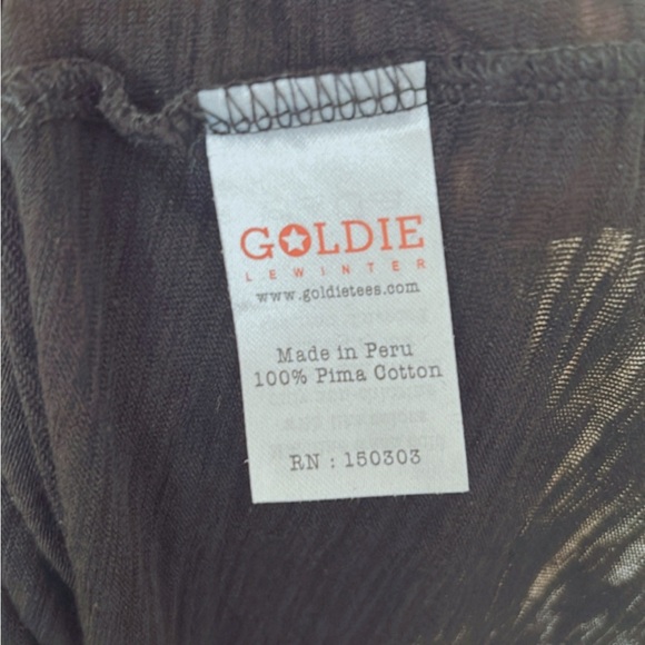 Goldie Lewinter BUNDLE of Two Celeste Ruffle Short Sleeve Pima Cotton Tees Large - Picture 7 of 9